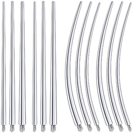 Pnsgisr F136 Titanium Piercing Tools for Changing Jewelry Mix Screwing On Tapers Ears Insertion Threader Earring Putting In Changer Flat Back Applicator Set Flatback Helper Nose Ring Supplies 16g Kit