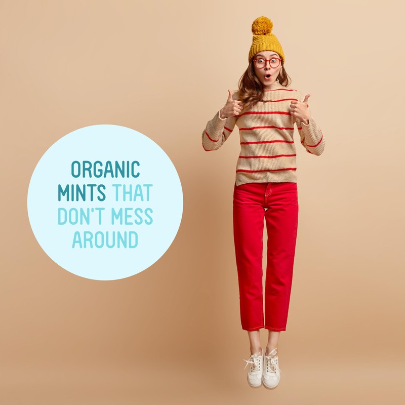 VerMints Organic Breath Mints GingerMint - Real Ginger Flavored Candies