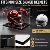Hushee 2 Pack Mini Football Helmet Display Case with Mirror