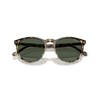 Vogue Eyewear Men's VO5599S Round Sunglasses, Yellow Havana/Dark Green Polarized,