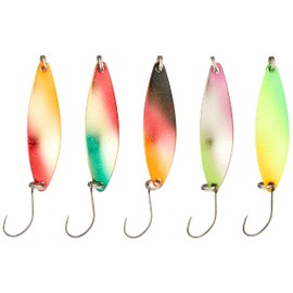 SHIMOTSUKE(シモツケ) ルアー トラッタストリーム メッキ 5g Aセット 5ヶ入り スプーン