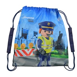Playmobil City Action Gym Bag 38 x 35 cm Polyester Sports Bag, Police Motif, 38, Police Motif