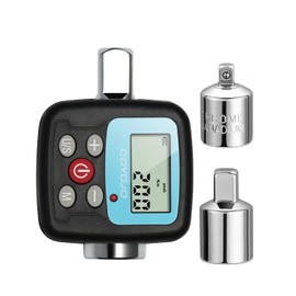 GOYOJO Digital Torque Wrench Set with 1/2" 1/4" 3/8" Adapters High Accuracy 4 Torque Units Backlit Display 2 Modes Perfect for Automotive Bike Bicycle Motorcycle DIY & Home Repairs (200N.m)