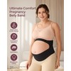 momcozy Pregnancy Belly Band, Black, O-Shape