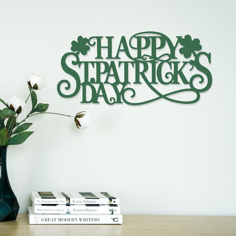 RESACO Metal St. Patrick's Day Sign Happy St Patricks Day
