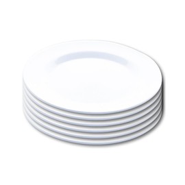 6pcs Melamine Plate Round Home Master Lightweight Chip Scratch Resistant 25cm