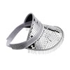 Glitter Mirror Sun Hat Silver For Summer Beach