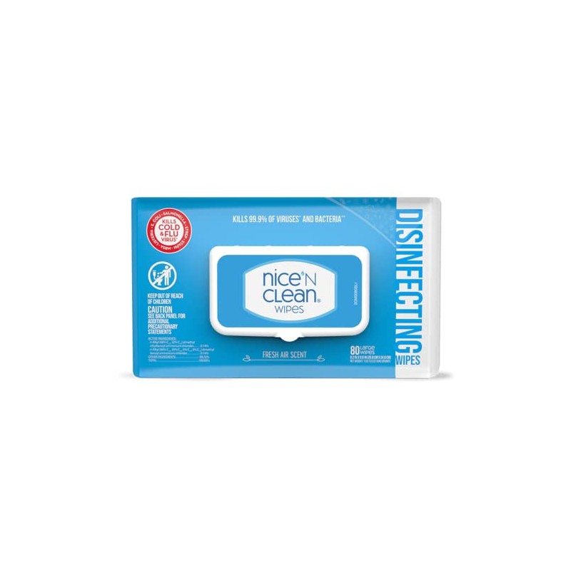 Nice 'N Clean Disinfecting Surface Wipes 80ct | Cleans &