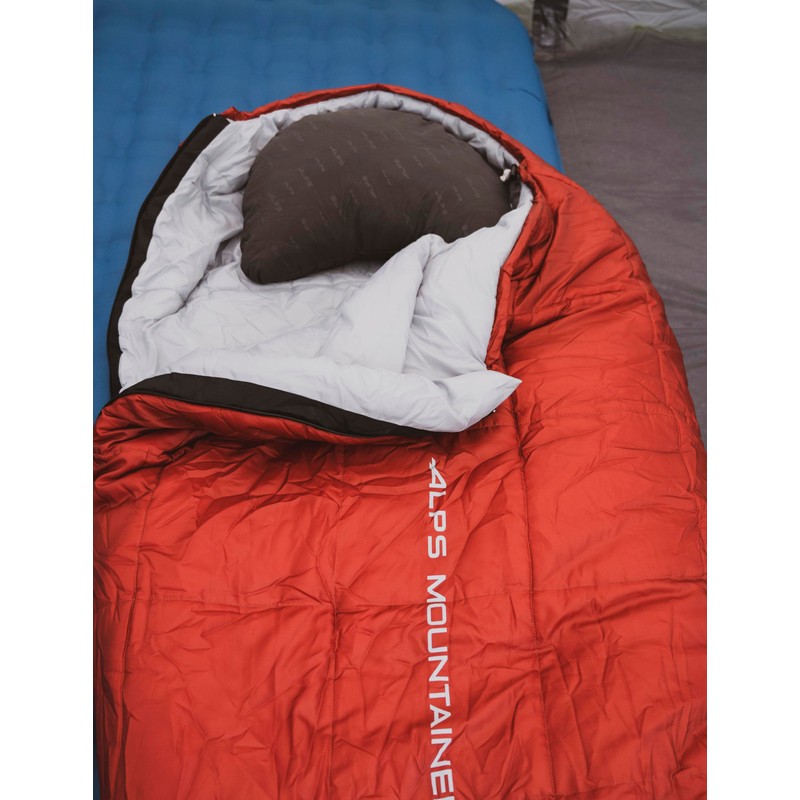 ALPS Mountaineering Vibe 0° Mummy Sleeping Bag, Long - Ruby