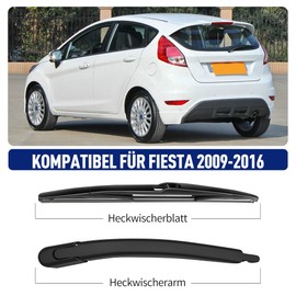 Wifko Rear Windscreen Wiper Compatible with Ford Fiesta 2009-2016, Rear Windscreen Wiper, Car Rear Wiper Arm Windscreen Wiper Blade Set & Blade Windscreen Wiper