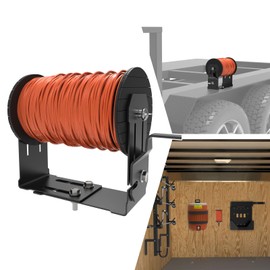 ELITEWILL Weed Wacker Commercial Trimmer Line Holder with Cutter Steel Bracket Supports 3 & 5 Pound Spools Grass String for Landscape Trailer Organization Accessories