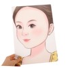 STOBOK 3pcs Face Painting Practice Board Reusable Template for Makeup