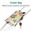 Crutch Bag Universal Crutches Accessory Crutch Carryon Pouch (Green, Polyester)