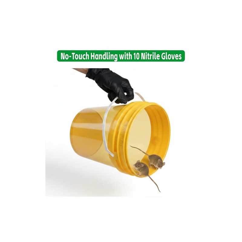 Bucket Mouse Trap 4 Pack for Mice & Rats, Walk
