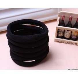 Basic hair tie, super tight hair tie, black super tight hair tie, black hair tie / 기본머리끈 짱짱 머리끈 블랙 짱짱머리끈 검정머리끈