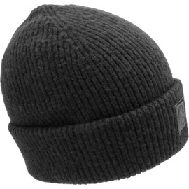 IMMA AS Roma ASR Leather Patch Knitted Skipper Beanie – Black