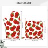 Silicone Oven Mitts and Pot Holders Sets, Home Cute Strawberry