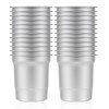 ABUKE Disposable 16oz Aluminum Cups, 24-Pack – Heavy Duty Recyclable
