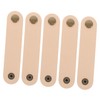 LABRIMP 5Pcs Practical Cord Straps for Charging Cords Faux Leather