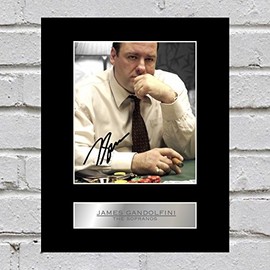 James Lfini Sopranos Signed Photo Display