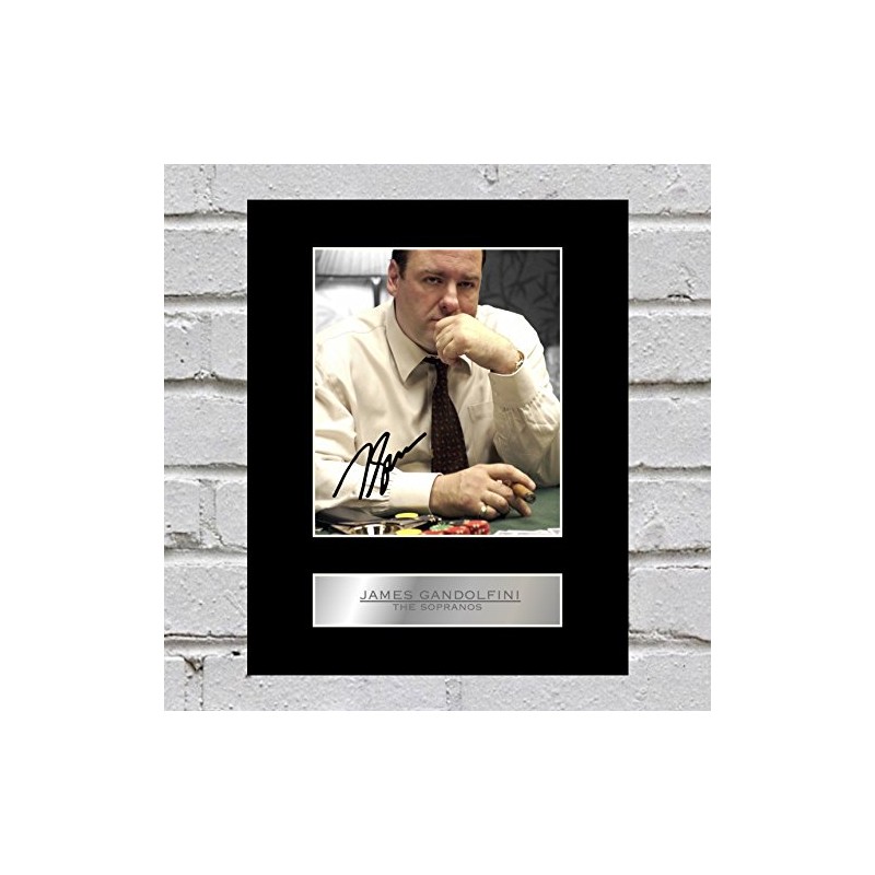 James Lfini Sopranos Signed Photo Display