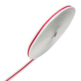 Red and White Striped Fabric Ribbon, 3/8 Wide - 55 Yards Red Stripes Grosgrain Ribbons Candy Cane Christmas Decorative Ribbons for DIY Crafts, Sewing Projects and Gift Wrapping