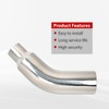 4 Inch Stainless Steel Polished Diesel Exhaust Elbow Tip,4'' Inlet