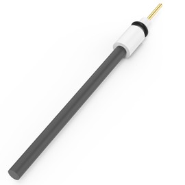 Labasics Graphite Rod Electrode, 99.95% Purity Graphite Electrode Cathode Working Electrode with PTFE Adapter for Electrolytic Cell, 6 mm Diameter, 90 mm Length