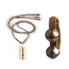 Fishknow Bear Bells for Hiking,Safety Brass Bear Whistle Emergency to