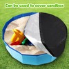 Mfsdai Round Dog Pool Cover,Foldable UV Resistant Pet Collapsible Swimming