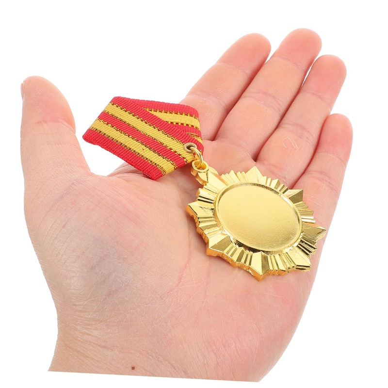 Kisangel 2pcs Durable Blank Badges with Neck Ribbons for Veterans