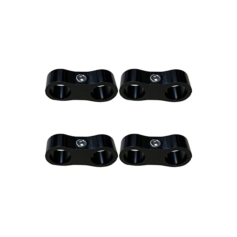 GRmkt Aluminum Hose Separator Clamp Car Wiring Fixing Mounting Hardware