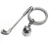 RDD Creative Sporting Golf Club and Ball Silver Metal Keychain Gift Novelty