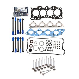 Domestic Gaskets DG-8614979268 Head Gasket Set Intake Exhaust Valves Compatible With/Replacement For 97-01 Honda CRV 2.0L DOHC B20Z2 B20B4