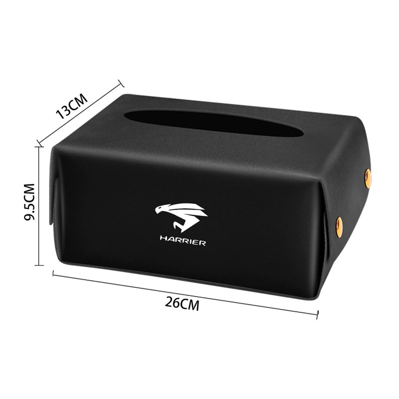 Harrier Car Tissue Case, PU Leather, Premium Design, Car Accessory