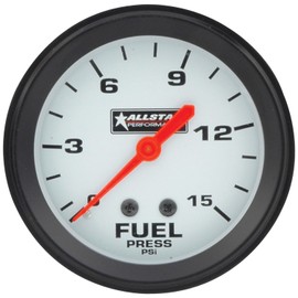 Allstar PerformanceAllstar ALL80098 2-5/8" Diameter 0-15 PSI Mechanical Fuel Pressure Gauge with Allstar Logo