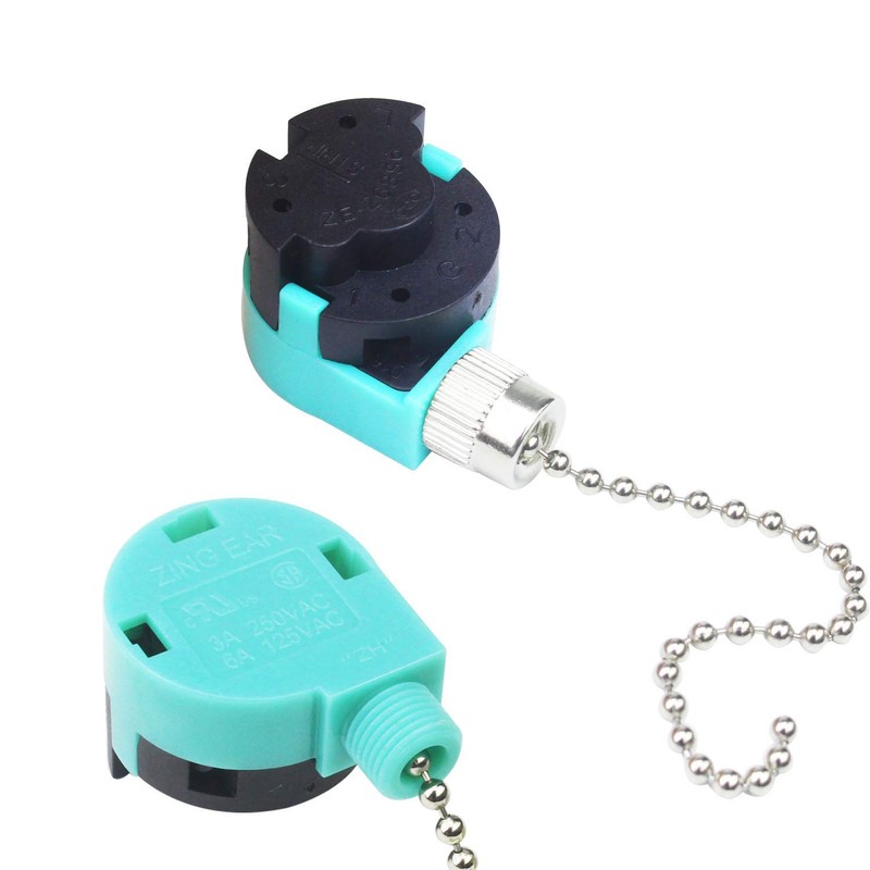 Luckkyme ZE-268S6 & ZE-208S6 Switch 3 Speed Pull Chain Control