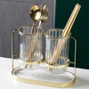 Kivsty Utensils Silverware Holder with Metal Bracket, Cutlery Caddy, Flatware