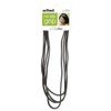 Scunci No-slip Grip Flat Black Headwraps, 9mm, (Pack of 4)