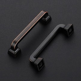 Ravinte Decor 25 Pack Oil Rubbed Bronze Cabinet Handles 3-3/4 Inch Cabinet Pulls, Kitchen Cabinet Handles Solid Handles for Cabinets and Drawers Drawer Pulls and Knobs Cabinet Hardware