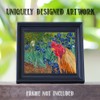 Irises Painting - Interrupted by Rooster 11x14 Unframed Print, Bold