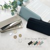 Giselle Long Wallet, Genuine Leather, Thin, Lightweight, Large Capacity, Prevents