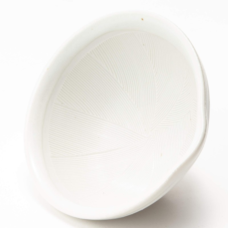 TAMAKI T-654040 Grating Dish, Utensils, White, 5.0 x 2.2 inches