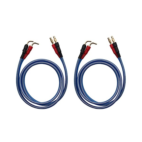 KKCable GU-H 1pair Set(8banana Total) 14 Gauge AWG HiFi 4N