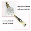 PHOEWON® Pack of 2 Curtain Tiebacks Crystal Curtain Holdbacks Metal