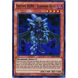 YU-GI-OH! - Destiny Hero - Diamond Dude (DESO-EN009) - Destiny Soldiers - 1st Edition - Super Rare