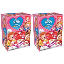 Kellogg's Rice Krispies Treats Original Mini Marshmallow Squares, 32 Count (Pack of 2)