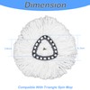 6 Pack Mop Head Replacement Compatible for vileda Triangle Swivel