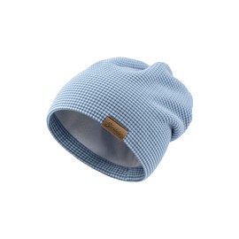 Sterntaler Unisex Children's Beanie Hat with Striped Soft Microfleece, blue