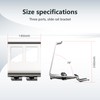 Metal DIN Rail Mounting Module for Snap-on Trapezoidal Jacks Connected